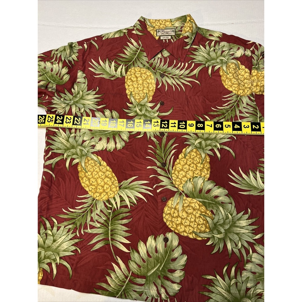 Pusser's Island Reserve Button Up Hawaiian Shirt Men's LG Pineapples Beach - Picture 7 of 13
